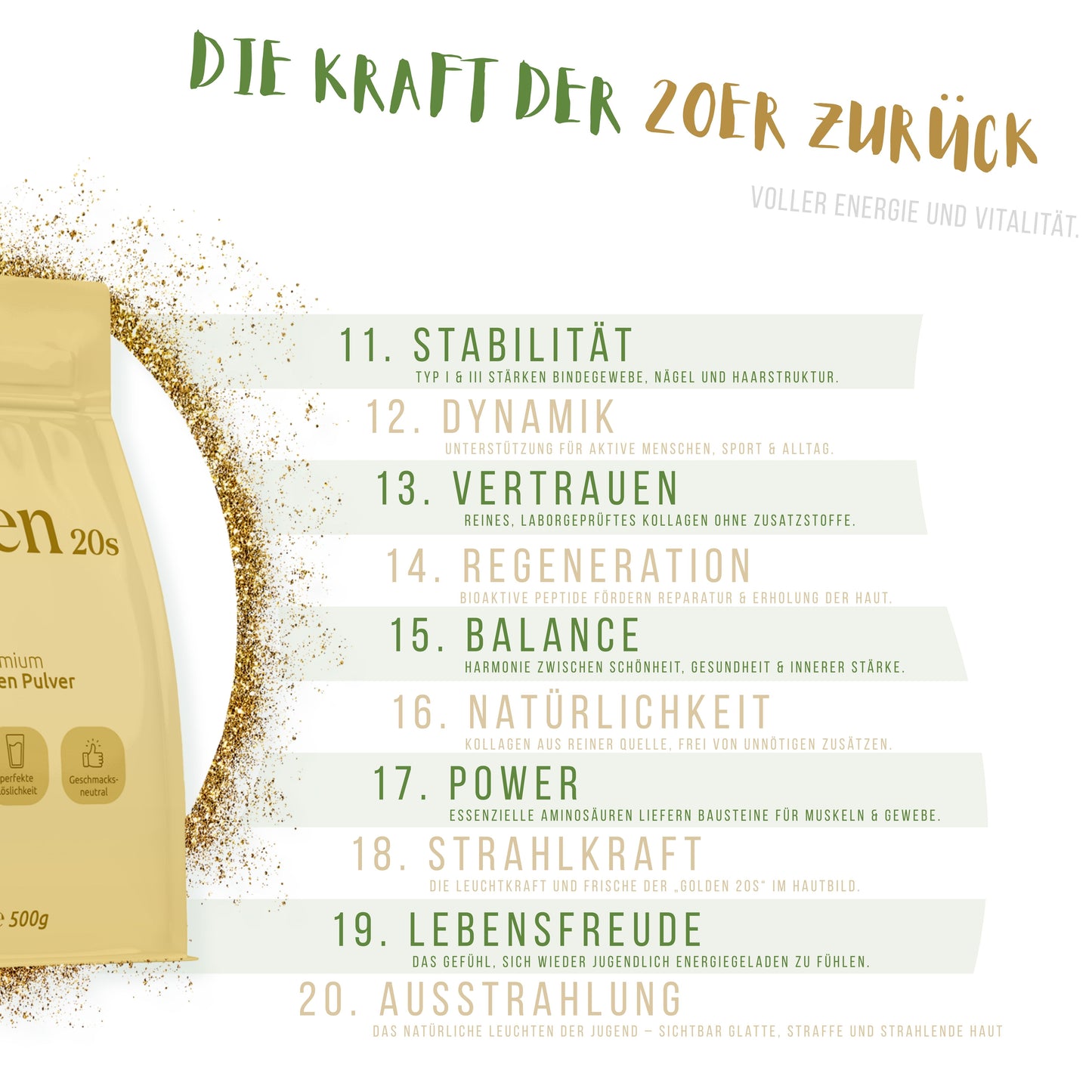 Kollagen Pulver 500g – Hydrolysat