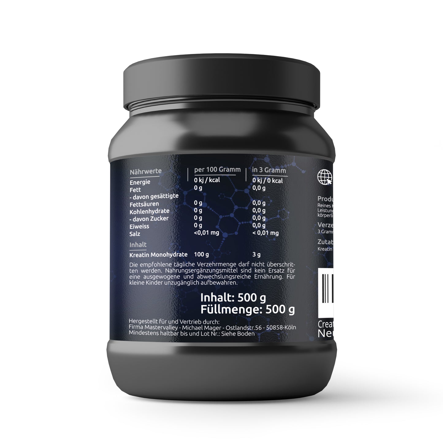 Mastervalley™ PURE CREATIN PRO MONOHYDRAT