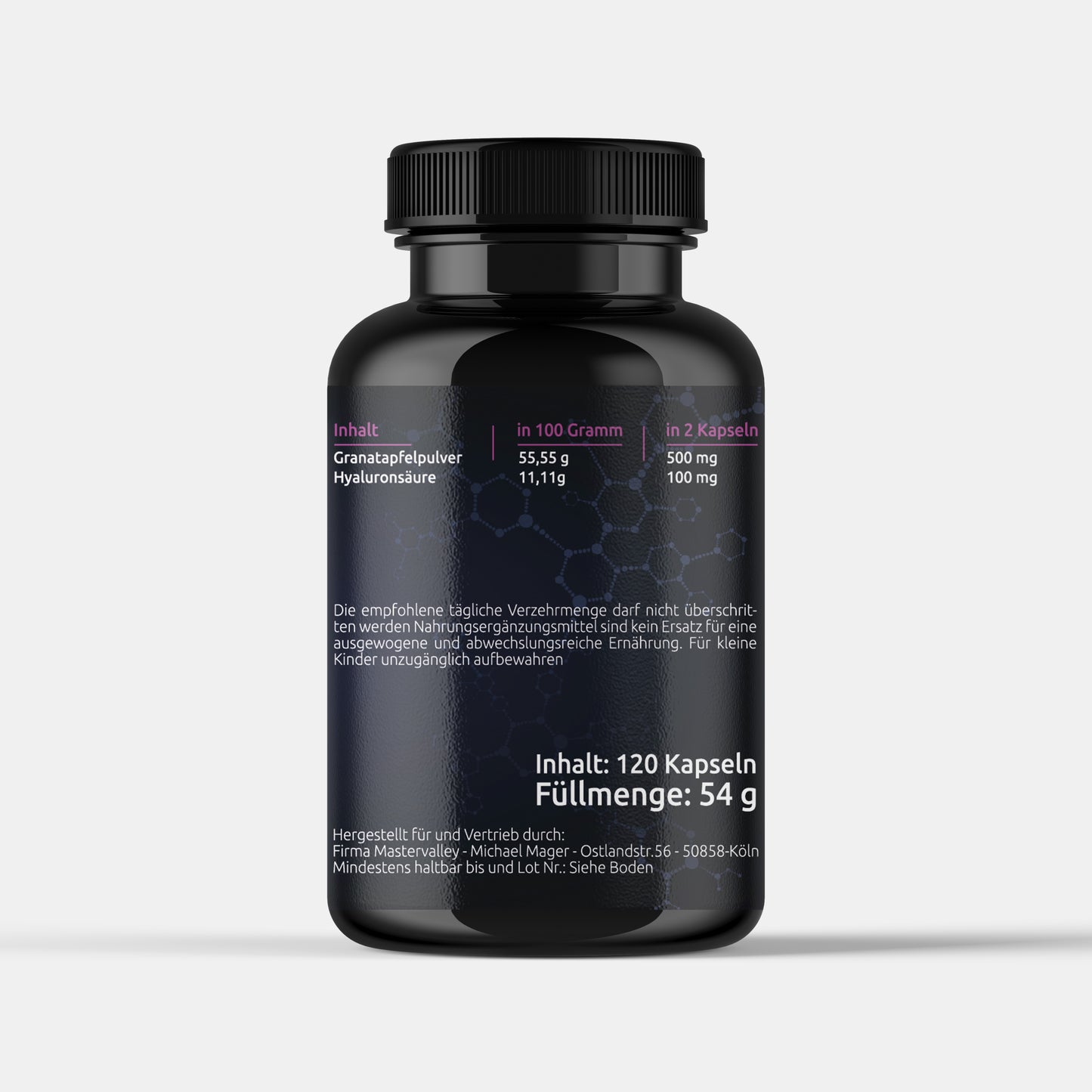 Mastervalley™ HYALURONSÄURE + GRANATAPFEL