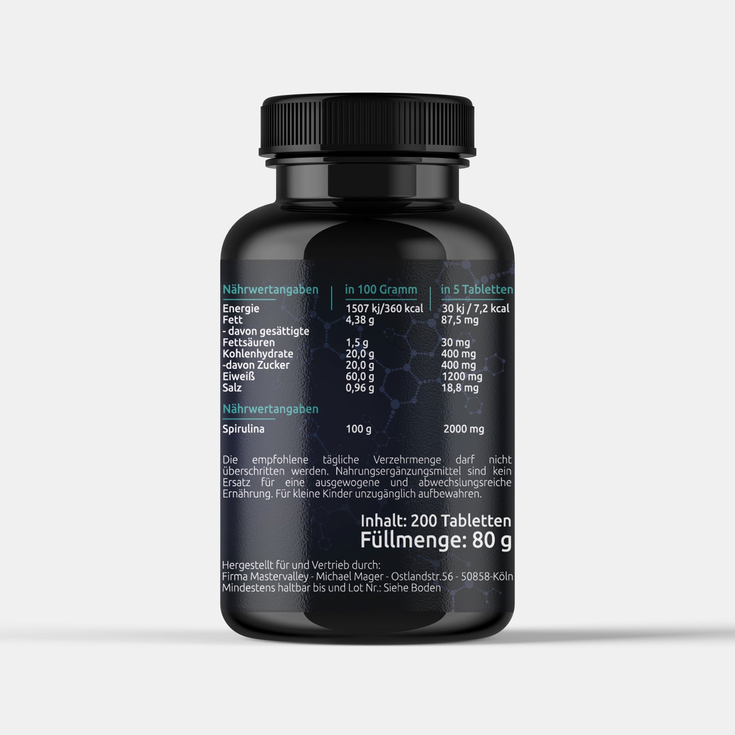 Mastervalley™ SPIRULINA PRESSLINGE