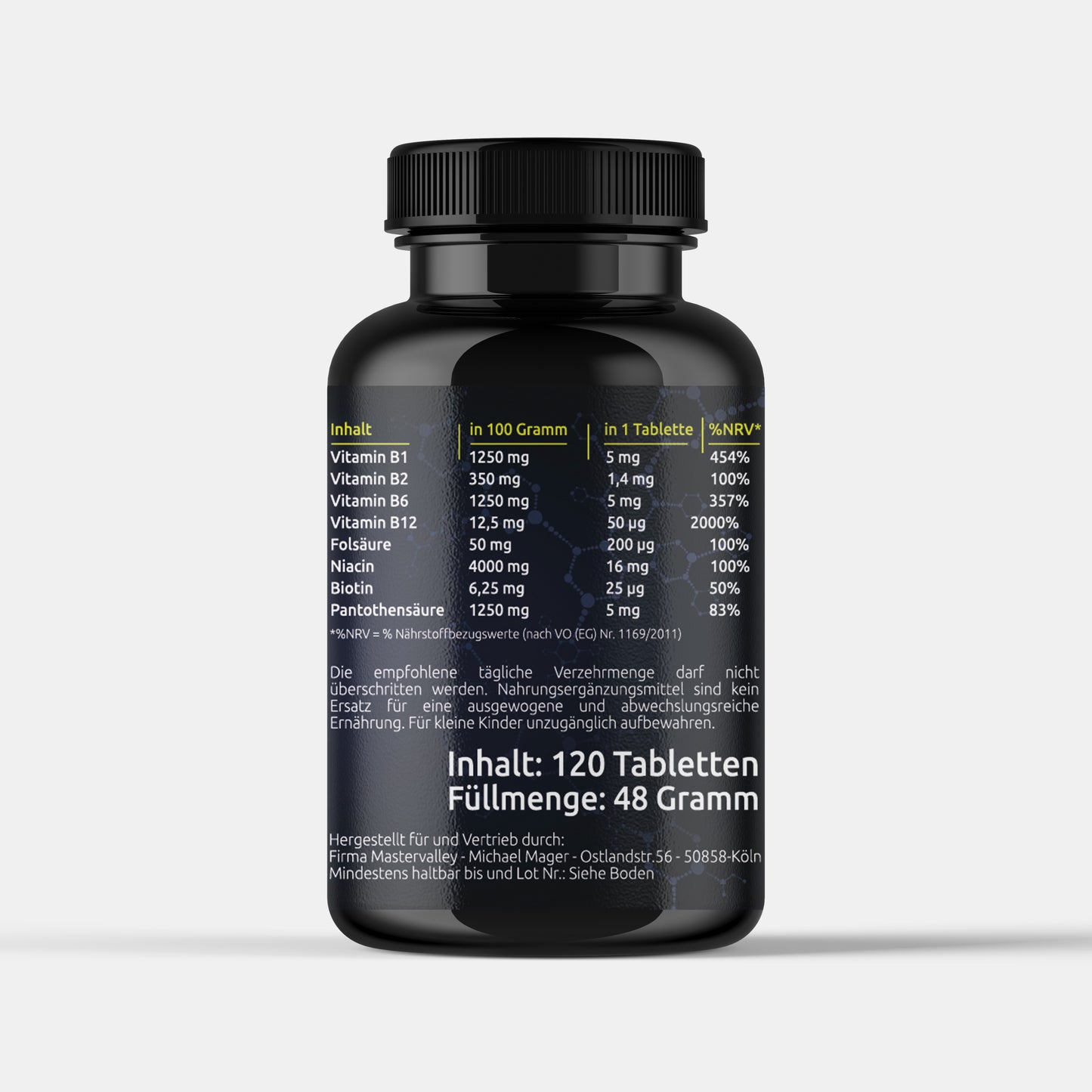 Mastervalley™ VITAMIN B KOMPLEX FORTE + FOLSÄURE